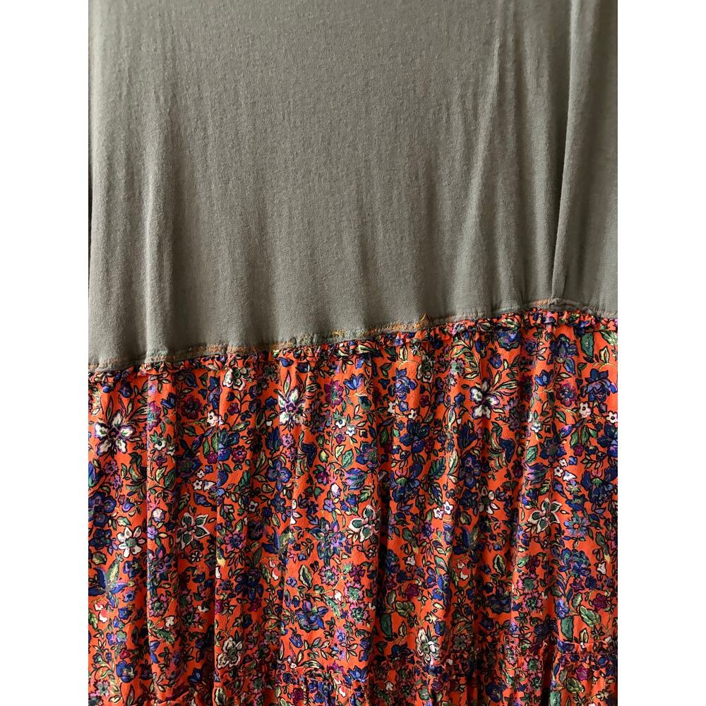 Guns n Roses Graphic Band T-Shirt Tiered Maxi Skirt Dress size Large - Picture 4 of 10